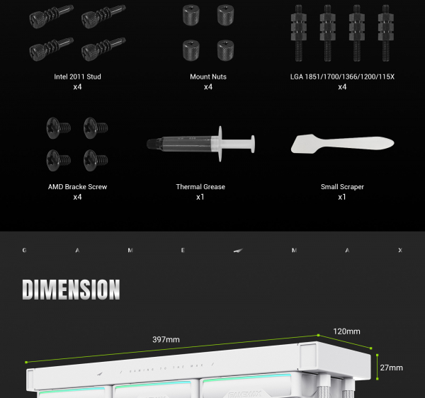 ������� �������� ����������� GAMEMAX HAILSTORM 360 WH - �������� 21