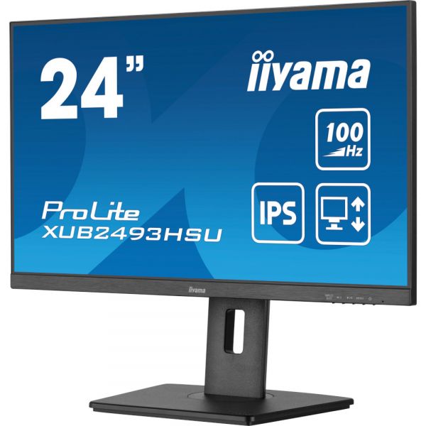 IIYAMA 27" 16:9 IPS �� �������, 1920�1080, 1 �� (MPRT), 3 00  ��/�2, 100 ��, Adaptive Sync, 1xHDMI 1.4/1xDP  XUB2493HSU-B7 - �������� 5
