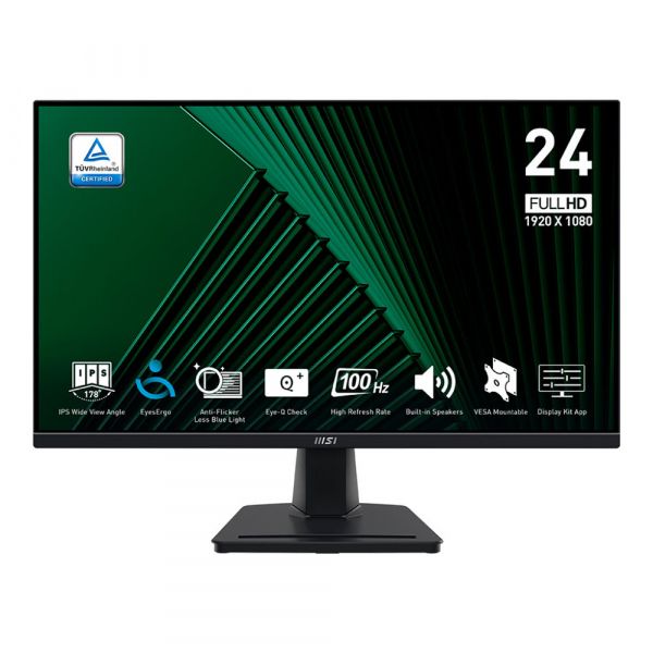 MSI ������� IPS 23.8" FHD (1920 x 1080) 1ms 100Hz 178/ 178 VGA/DP/HDMI /������� 2*2W PRO MP245G - �������� 1