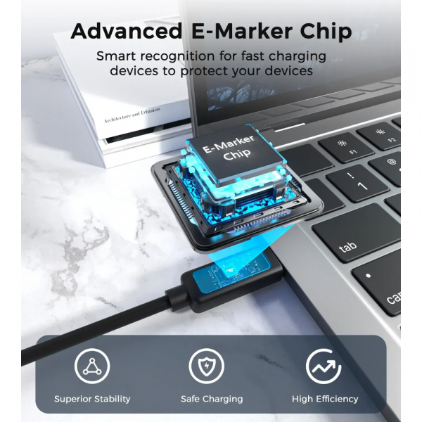 ������ CHOETECH PD100W USB-C to USB-C 1.8m (XCC-1063) - �������� 9