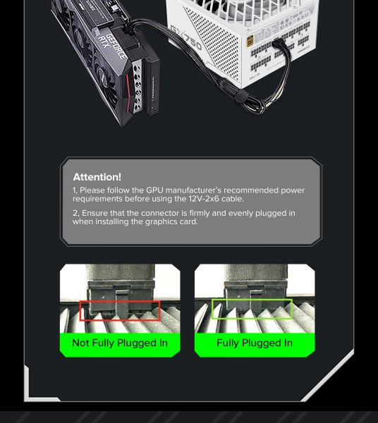 GAMEMAX ���� �������� ATX 750W, 80 Gold,fan 135mm,fully mo dular OPP, OVP, UVP, OCP, OTP, SCP GX-750 PRO WH(ATX3.1PCIe5.1) - �������� 28