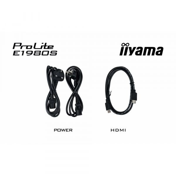 IIYAMA 19" 5:4 TN �� �������, 1280�1024, 3 �� (GTG), 250   ��/�2, 75 ��, 1xHDMI/1xDP, SP 2x2 �� E1980S-B1 - �������� 11