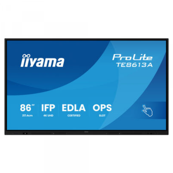 IIYAMA 85.6" 16:9  ������������� IPS UHD �� ������, 18/7 ,  450 ��/�2, �� ������ 14, 8GB/128GB, IR PureTou TE8613A-B1AG - �������� 1