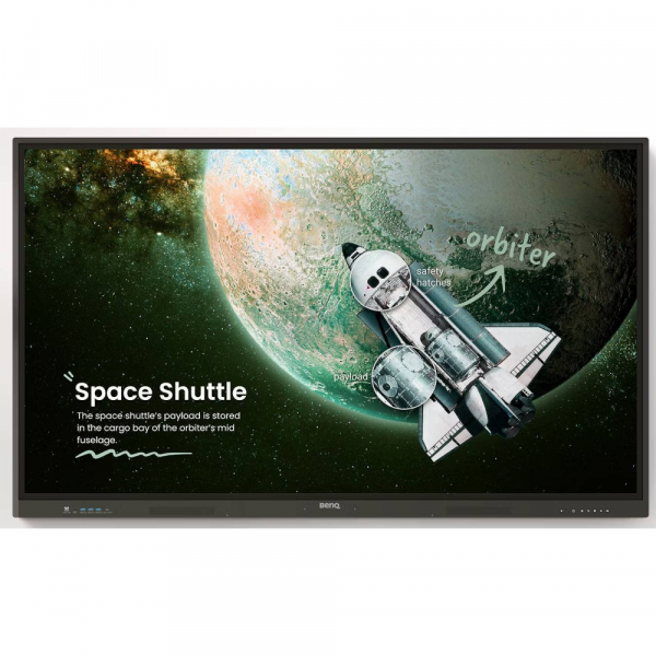 BENQ 86" 16:9  ������������� IPS UHD �� ������, 18/7,   400 ��/�2, 64 ��, �� ������ 14, Precision IR ��� RE8604A BLACK - �������� 1