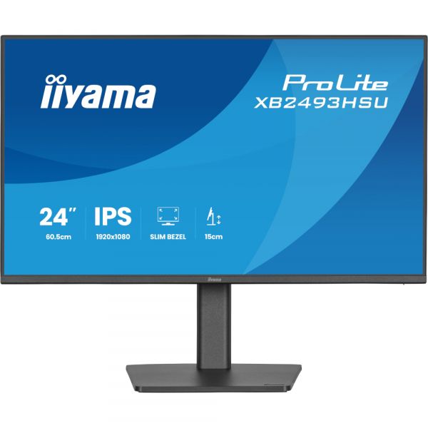 IIYAMA 27" 16:9 IPS �� �������, 1920�1080, 1 �� (MPRT), 1 20 ��, 350 ��/�2, Adaptive Sync, 1xHDMI 1.4/1xDP 1 XB2493HSU-B1 - �������� 1