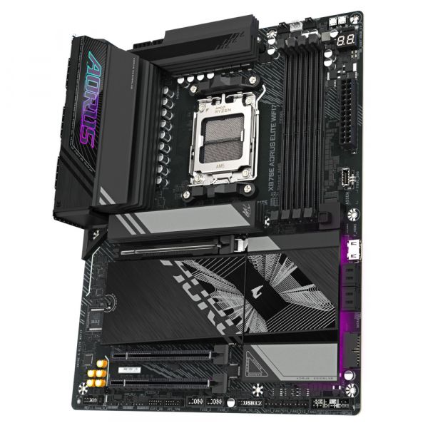 GIGABYTE M���������� ����� sAM5 AMD X870E HDMI 4xM.2  USB4. 0 2.5GbE LAN ATX X870E AORUS ELITE WIFI7 - �������� 4