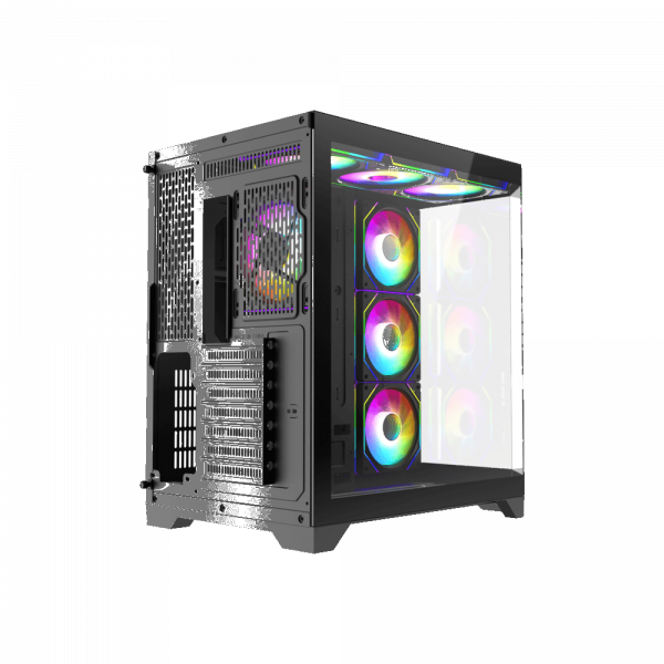 GAMEMAX ������ ����'������� Midi ATX ��� ����� ��������  X,M-ATX, ITX,Tempered Glass,Metal cover, USB2.0x1, HYPE-A Black - �������� 6