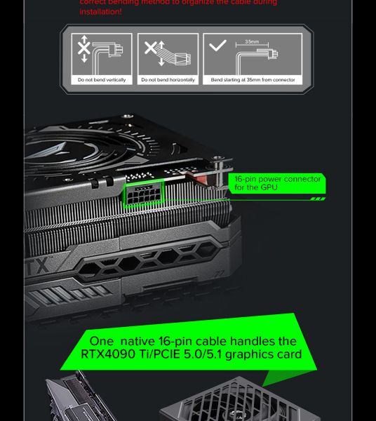 GAMEMAX   ATX 1050W, 80+ Platinum ,fan 135mm,f ully modular OTP, OCP, SCP, OVP, UVP, OPP GX-1050 PRO BK(ATX3.1PCIe5.1) -  28