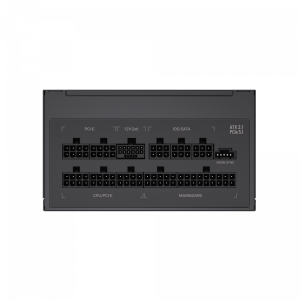 GAMEMAX   ATX 3.1 & PCIe5.1_ 1300W, 80+ Platin um,RGB Smart  fan 140mm,fully modular ,Japanese 10 RGB PRO 1300P -  7