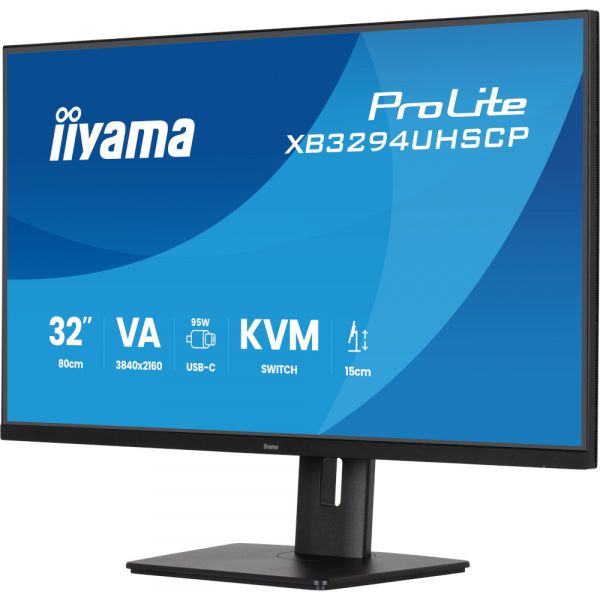 IIYAMA 31.5" 16:9 VA  , 38402160, 2  (GTG), 6 0 , 400 /2, AdaptiveSync, HDR, KVM, Pip/PbP,  XB3294UHSCP-B1 -  3