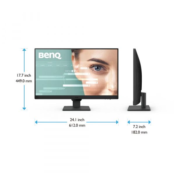 BENQ 23,8" 16:9 IPS �� �������, 1920�1080, 100 ��, 5 ��  (GtG), VESA MediaSync, 2xHDMI 1.4/1xDP 1.2, SP (2 GW2790E BLACK - �������� 4