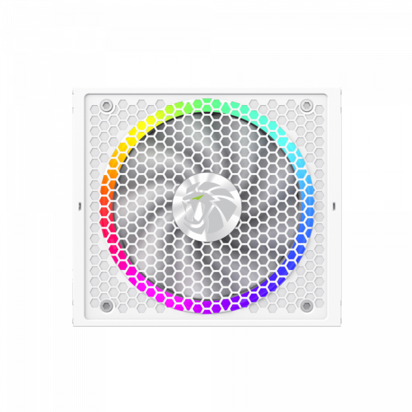 GAMEMAX   ATX 3.1 & PCIe5.1_ 1050W, 80+ Gold,R GB Smart  fan 140mm,fully modular ,Japanese 105C  RGB PRO 1050G WH -  6