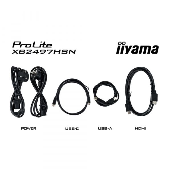 IIYAMA 23.8" 16:9 IPS �� �������, 1920�1080, 1 �� (MPRT),  100 ��, 350 ��/�2, Adaptive Sync, 1xHDMI 1.4/1xDP XB2497HSN-B1 - �������� 18