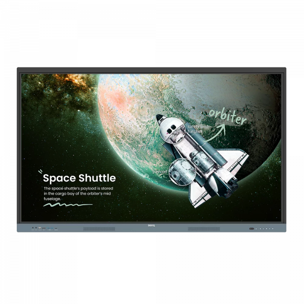 ������������� ����� BenQ RE7504, 75", 3840x2160 (IPS, 8 ��, 10-bit, 9H) , 8Gb / 64Gb, 2x20 ��, GLan, VGA / 4xHDMI, 2xType-C (65 ��) / 2xUSB 3.0 / 2xUSB 2.0, Android 13 - �������� 1