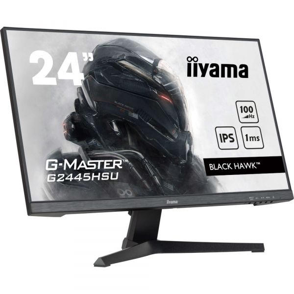 IIYAMA 23.8" 16:9 ������� IPS �� �������, 1920�1080, 1 ��  (MPRT), 100 ��, Adaptive Sync, 1xHDMI 1.4/1xDP 1. G2445HSU-B2 - �������� 4