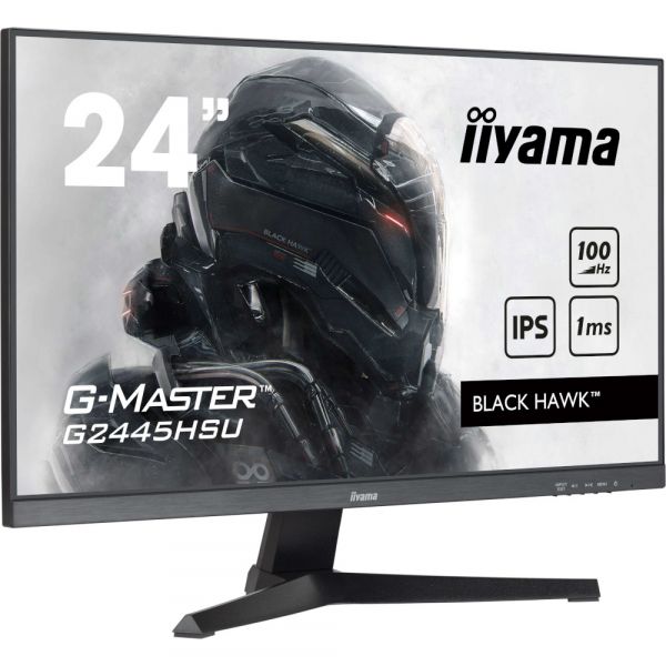 IIYAMA 23.8" 16:9 ������� IPS �� �������, 1920�1080, 1 ��  (MPRT), 100 ��, Adaptive Sync, 1xHDMI 1.4/1xDP 1. G2445HSU-B2 - �������� 2