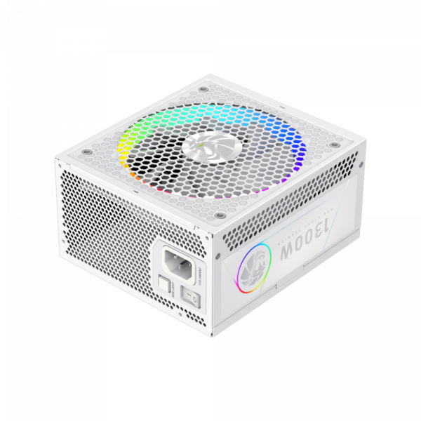 GAMEMAX   ATX 3.1 & PCIe5.1_  1300W, 80+ Plati num,RGB Smart  fan 140mm,fully modular ,Japanese 1 RGB PRO 1300P WH -  4