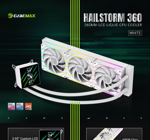 ������� �������� ����������� GAMEMAX HAILSTORM 360 WH - �������� 14