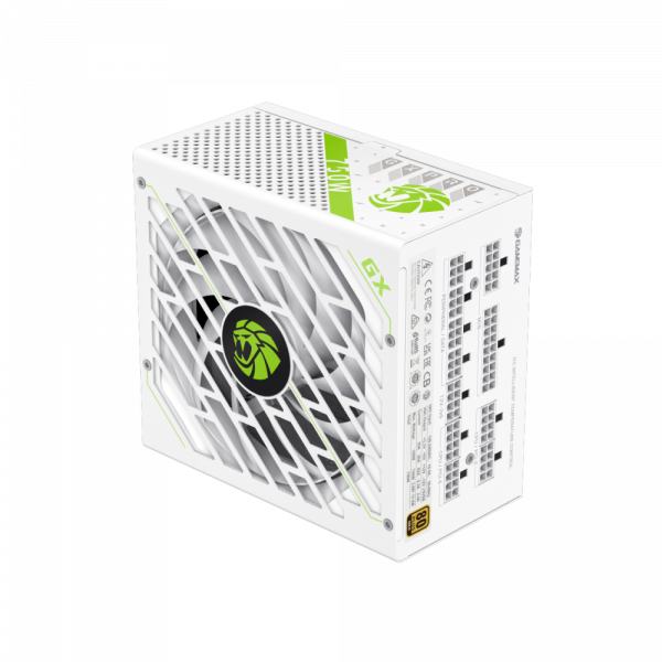 GAMEMAX ���� �������� ATX 750W, 80 Gold,fan 135mm,fully mo dular OPP, OVP, UVP, OCP, OTP, SCP GX-750 PRO WH(ATX3.1PCIe5.1) - �������� 9