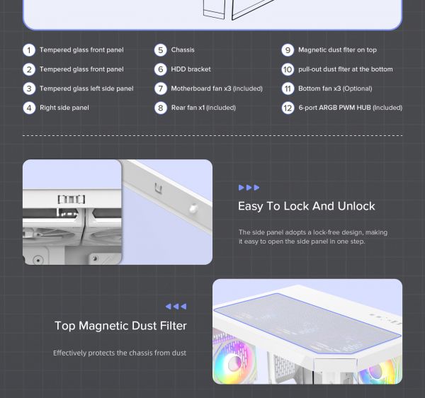 ������ GAMEMAX HYPE-A White - �������� 22