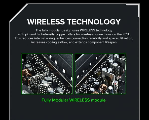 GAMEMAX   ATX 1250W, 80+ Platinum ,fan 135mm,f ully modular OTP, OCP, SCP, OVP, UVP, OPP GX-1250 PRO WT(ATX3.1PCIe5.1) -  21