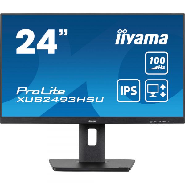 IIYAMA 27" 16:9 IPS �� �������, 1920�1080, 1 �� (MPRT), 3 00  ��/�2, 100 ��, Adaptive Sync, 1xHDMI 1.4/1xDP  XUB2493HSU-B7 - �������� 1