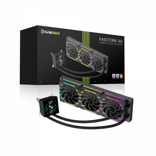 ������� �������� ����������� GAMEMAX HAILSTORM 360 BK - �������� 1