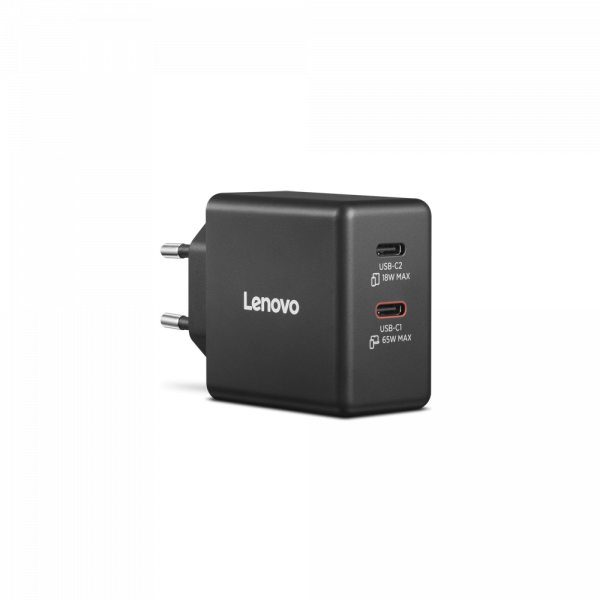 �������� ������� LENOVO Dual USB-C 65W GaN Charger (40AW065BEU) - �������� 1