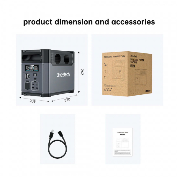 ���������� ������� ������� CHOETECH 1200W PS Wifi+Bt (BS061-BQB) - �������� 11