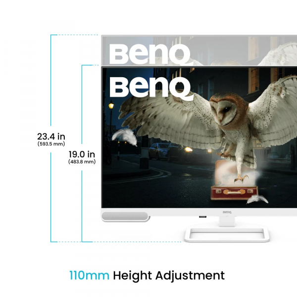 BENQ 31.5" 16:9 IPS   , 38402160,  60 , 5  (GtG), 98% P3, HDR, 3xHDMI 2.0/1xUSB-C EW3290U WHITE -  9