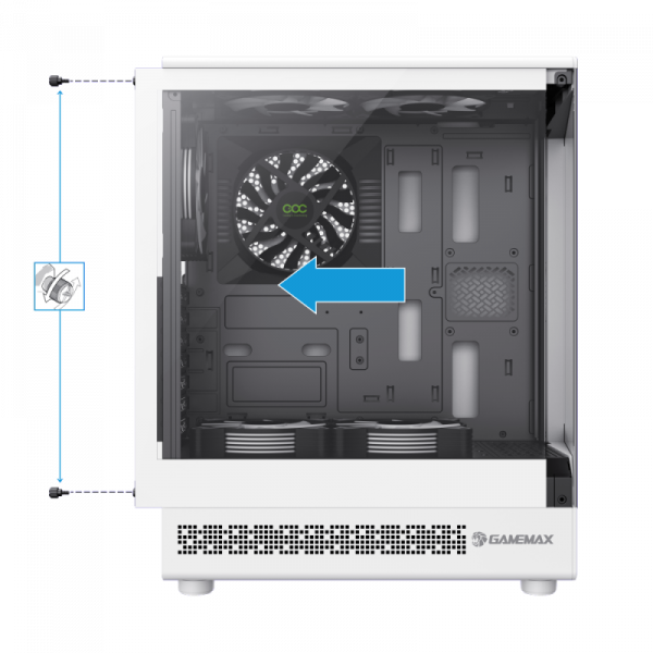 GAMEMAX ������ ����'������� Midi ATX ��� ����� ��������  ATX,ATX, M-ATX,ITX, Tempered Glass,Mesh,USB2.0x1,U Vista COC AW - �������� 33