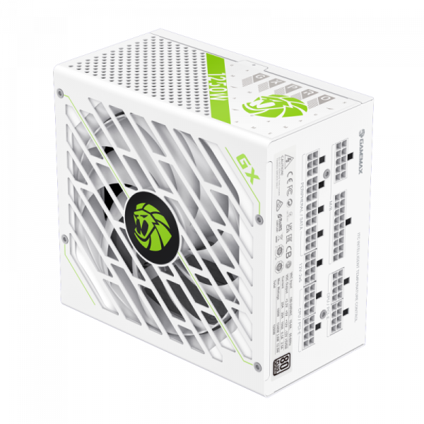 GAMEMAX   ATX 1250W, 80+ Platinum ,fan 135mm,f ully modular OTP, OCP, SCP, OVP, UVP, OPP GX-1250 PRO WT(ATX3.1PCIe5.1) -  1
