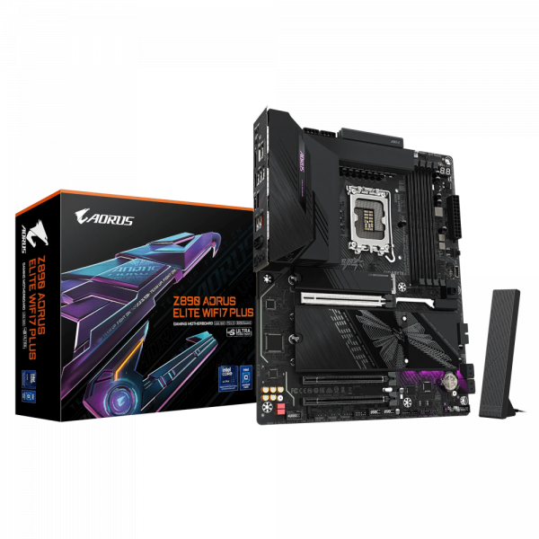GIGABYTE M���������� ����� s1851 Intel Z890 HDMI/TB4(USB4-C ) 4xM.2 5GbE LAN ATX  Z890 AORUS ELITE WIFI7 PLUS - �������� 2