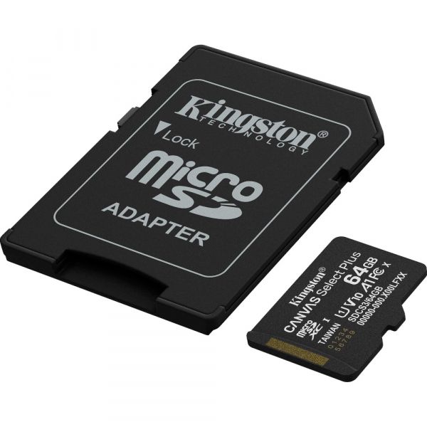 ����� ���'�� KINGSTON ����� ���'�� 64GB microSDXC Canvas Select Plus Ge n3 100MB/s A1 Card + Adapter SDCS3/64GB - �������� 2