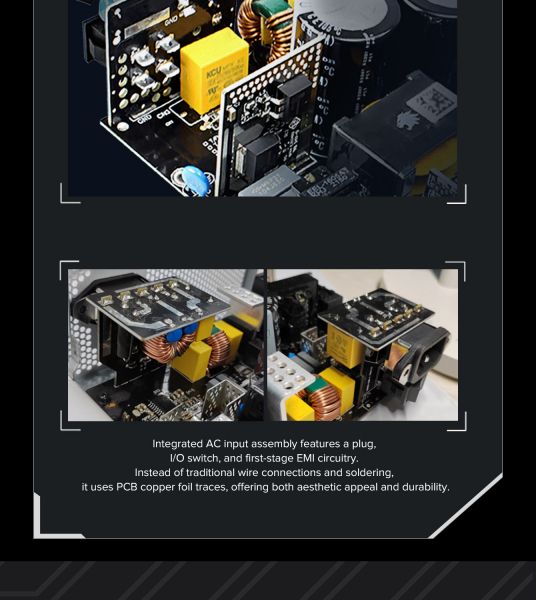 GAMEMAX   ATX 1250W, 80+ Platinum ,fan 135mm,f ully modular OTP, OCP, SCP, OVP, UVP, OPP GX-1250 PRO WT(ATX3.1PCIe5.1) -  17