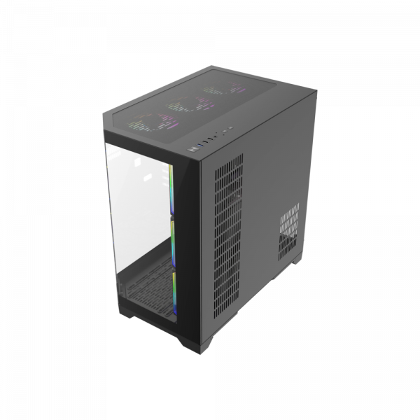 GAMEMAX ������ ����'������� Midi ATX ��� ����� ��������  X,M-ATX, ITX,Tempered Glass,Metal cover, USB2.0x1, HYPE-A Black - �������� 8