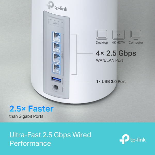 ������� Mesh Wi-Fi ������� Tp-Link, Deco BE65(3-pa ck)  Deco BE65(3-pack) - �������� 7