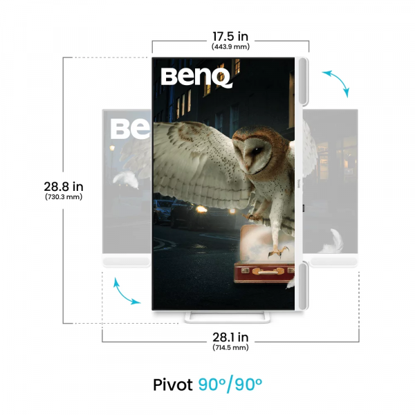 BENQ 31.5" 16:9 IPS   , 38402160,  60 , 5  (GtG), 98% P3, HDR, 3xHDMI 2.0/1xUSB-C EW3290U WHITE -  6