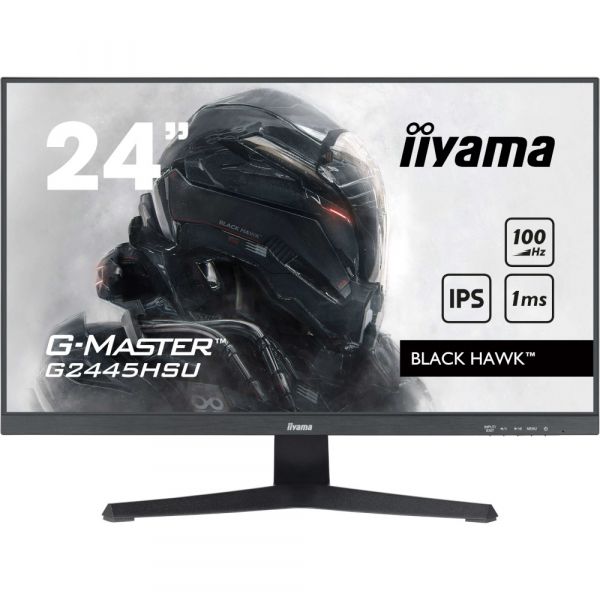 IIYAMA 23.8" 16:9 ������� IPS �� �������, 1920�1080, 1 ��  (MPRT), 100 ��, Adaptive Sync, 1xHDMI 1.4/1xDP 1. G2445HSU-B2 - �������� 1