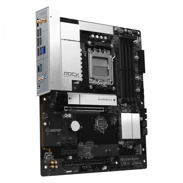 ASROCK M���������� ����� sAM5 AMD B850 4xDDR5 HDMI 2xM.2  2.5GbE LAN ATX  B850 ROCK WIFI 7 - �������� 4