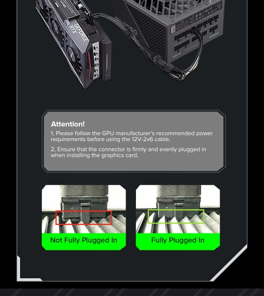 GAMEMAX   ATX 1050W, 80+ Platinum ,fan 135mm,f ully modular OTP, OCP, SCP, OVP, UVP, OPP GX-1050 PRO BK(ATX3.1PCIe5.1) -  27