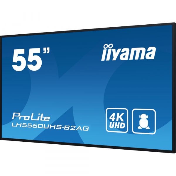 IIYAMA 54.6" 16:9 VA �� ������, 3840�2160, 24/7, 500 ��/ �2, �� Android 11, 3xHDMI 2.0/1xRS-232c/1xLAN/2xUS LH5560UHS-B2AG - �������� 18
