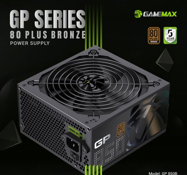 GAMEMAX ���� �������� ATX 850W, 80+ Bronze, 140mm Ultra Si lent Fan OVP / UVP/ SIP / OCP/ OLP/ OPP/ SCP GP 850B - �������� 11