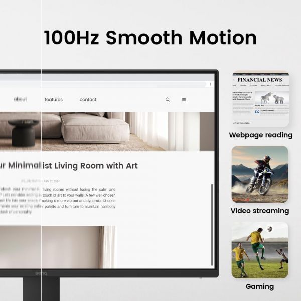 BENQ 23.8" 16:9 IPS �� �������, 1920�1080, 5 ��, 100 �� , 99% sRGB, 1xHDMI 1.4/1xDP 1.2 GW2491 Black - �������� 8