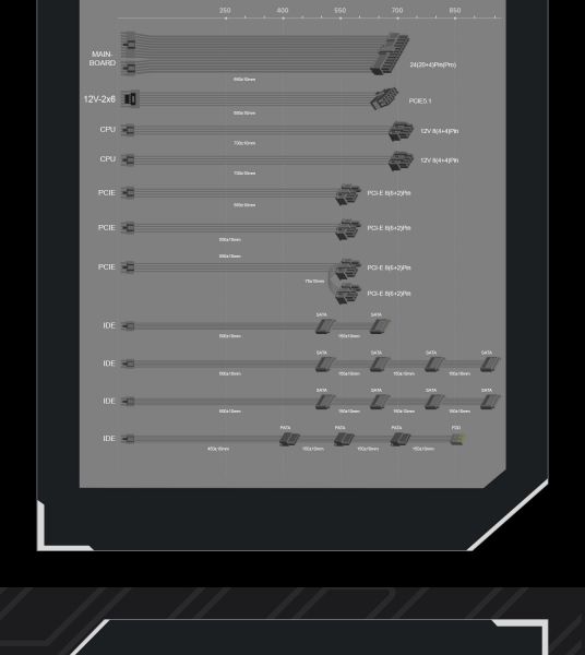 GAMEMAX   ATX 1050W, 80+ Platinum ,fan 135mm,f ully modular OTP, OCP, SCP, OVP, UVP, OPP GX-1050 PRO BK(ATX3.1PCIe5.1) -  32