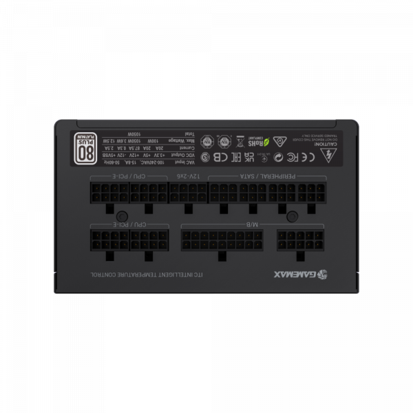 GAMEMAX   ATX 1050W, 80+ Platinum ,fan 135mm,f ully modular OTP, OCP, SCP, OVP, UVP, OPP GX-1050 PRO BK(ATX3.1PCIe5.1) -  8