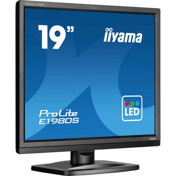 IIYAMA 19" 5:4 TN �� �������, 1280�1024, 3 �� (GTG), 250   ��/�2, 75 ��, 1xHDMI/1xDP, SP 2x2 �� E1980S-B1 - �������� 2