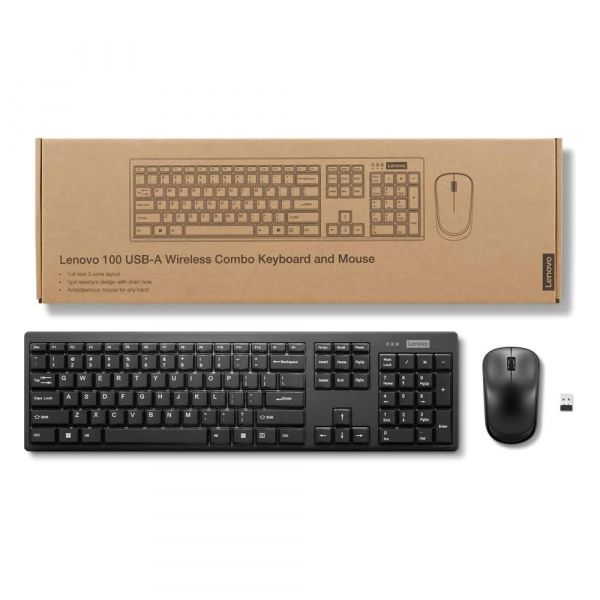  Lenovo 100 Wireless Combo Keyboard and Mo use 100 Wireless Combo -  4