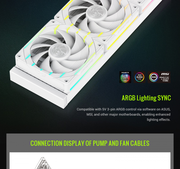 ������� �������� ����������� GAMEMAX HAILSTORM 360 WH - �������� 16