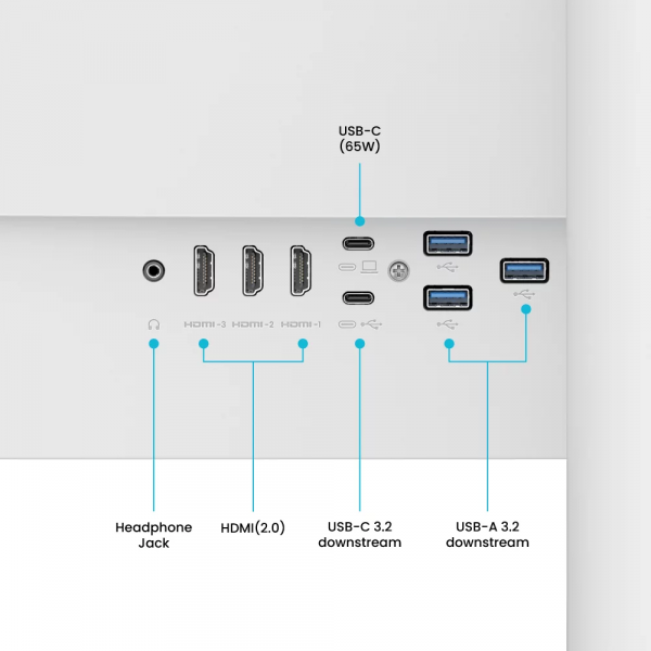 BENQ 31.5" 16:9 IPS   , 38402160,  60 , 5  (GtG), 98% P3, HDR, 3xHDMI 2.0/1xUSB-C EW3290U WHITE -  12